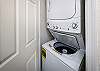 In unit washer and dryer for your convenience 