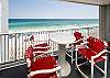 Enjoy your morning coffee out on the balcony table 