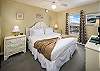 A King sized bed in the master bedroom for a great nights rest