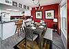 Enjoy a meal at the dining room table