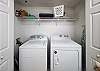 In unit washer and dryer for all your laundry needs 