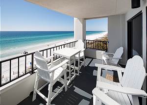 Surf Dweller 712: Phenomenal top floor,end unit,GULF-FRONT VIEW, 2 bed/2 bath
