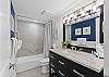 Plenty of counter space in this guest bath.