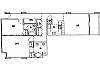 This floor plan is almost exactly as Unit #603 is laid out.  However, the guest bathroom behind the bunkbed (BK) area is actually beside the guest bedroom and is accessible from the hallway.