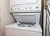 Stackable washer & dryer for your convenience.  No need to take dirty laundry home. 