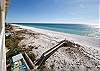 A great picture from the 6th floor!  Look at the colors of the gulf.....emerald waters for miles!