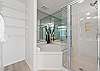 You have the best of both worlds - a tub & a shower!  