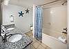 Shower/tub combo.