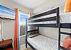 An extra room with bunks is a great escape even for the littlest vacationers!