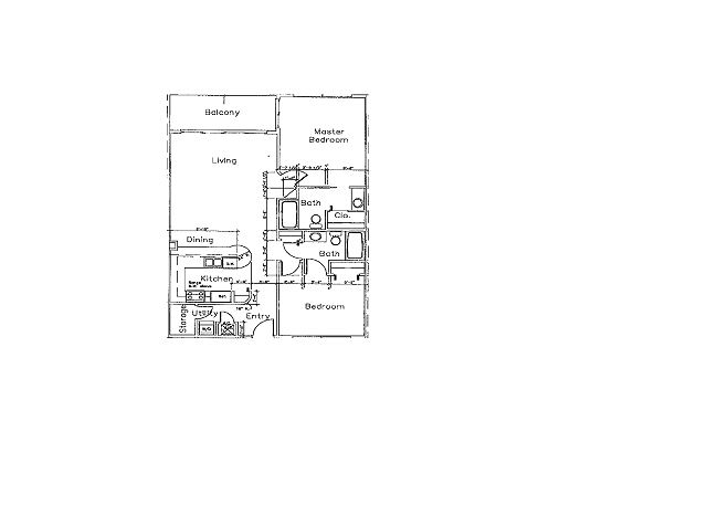 Floor Plan for Island Princes 605