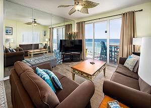 Gulf Dunes 610: Fantastic beach front corner, top floor free beach service!!!