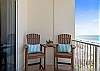 Additional seating on the private balcony