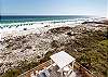 As seen from the balcony: Check out these rolling dunes of powdery white sand!