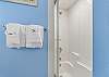 Features a shower/tub combo