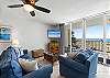Great setup and lots of comfy seating in this 2 bedroom beach front condo! Sit back, relax and enjoy the gorgeous views!