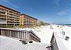 Gulf Dunes is directly on the beach