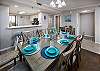 Enjoy table seating for eight and two bar stools at the breakfast bar between the kitchen and dining area so you can enjoy a great family meal!
