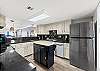 There is ample space to move around with ease in this elegant kitchen. All major appliances are available for your use