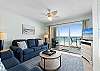 Large spacious living area with plenty of seating.