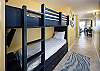 The bunks in the hallway are perfect for kids!  With 19
