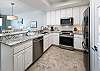 Fully equipped kitchen with all stainless steel appliances