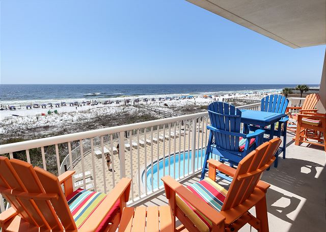 Enjoy the great view from the large patio of this beautiful unit.