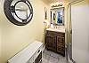 Walk in shower and lots of drawer space