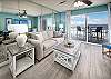 Cozy living room with amazing views!