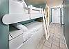 One-bedroom units at Pelican Isle have bunk beds in the hallway for extra guests