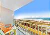 Private balcony overlooking the beach.