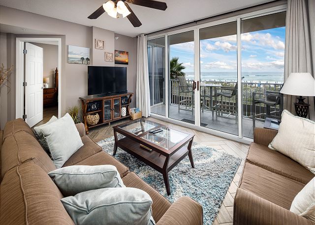 Enjoy this amazing view of the beach right from your condo! 