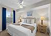 with a king bed.