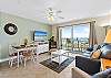 Comfortable furnishings, outstanding views, and a nice size flat screen TV.