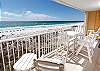 Plenty of seating for you and your guests to enjoy the fantastic Emerald Coast views!