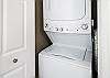 A stacked washer/dryer unit is located in the condo for your convenience.