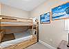 Fullsize bunk over full with a trundle!  The bunk room is directly across from guest bathroom 1