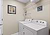 Full sized washer and dryer in the unit