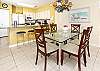 Beautiful dining area conveniently located in between the kitchen and living room!