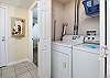Full size washer and dryer for all laundry needs located in the utility room.