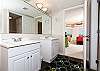 Double vanity in master bathroom