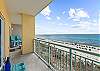 Such a spacious balcony to enjoy the sound fo the waves! 
