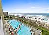 Views of the beachfront pool and Gulf