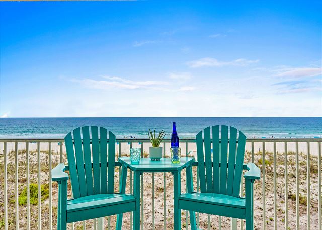 Look at this amazing view! Take a seat and enjoy paradise.