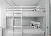 The bunk bed room can give the youngsters a chance to watch their TV shows. 