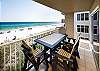 You can not get closer to the beach than this! Enjoy your morning coffee out on the balcony table 