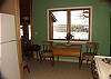 Dining area with view of Salmon Lake.