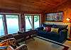 Living area with view of Salmon Lake.