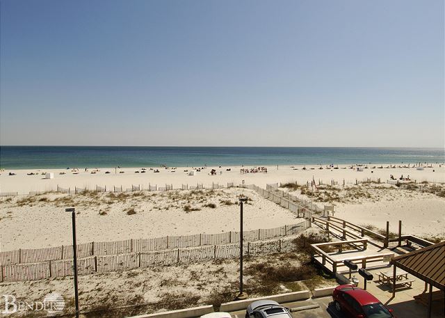 View of Beach from the Balcony.
