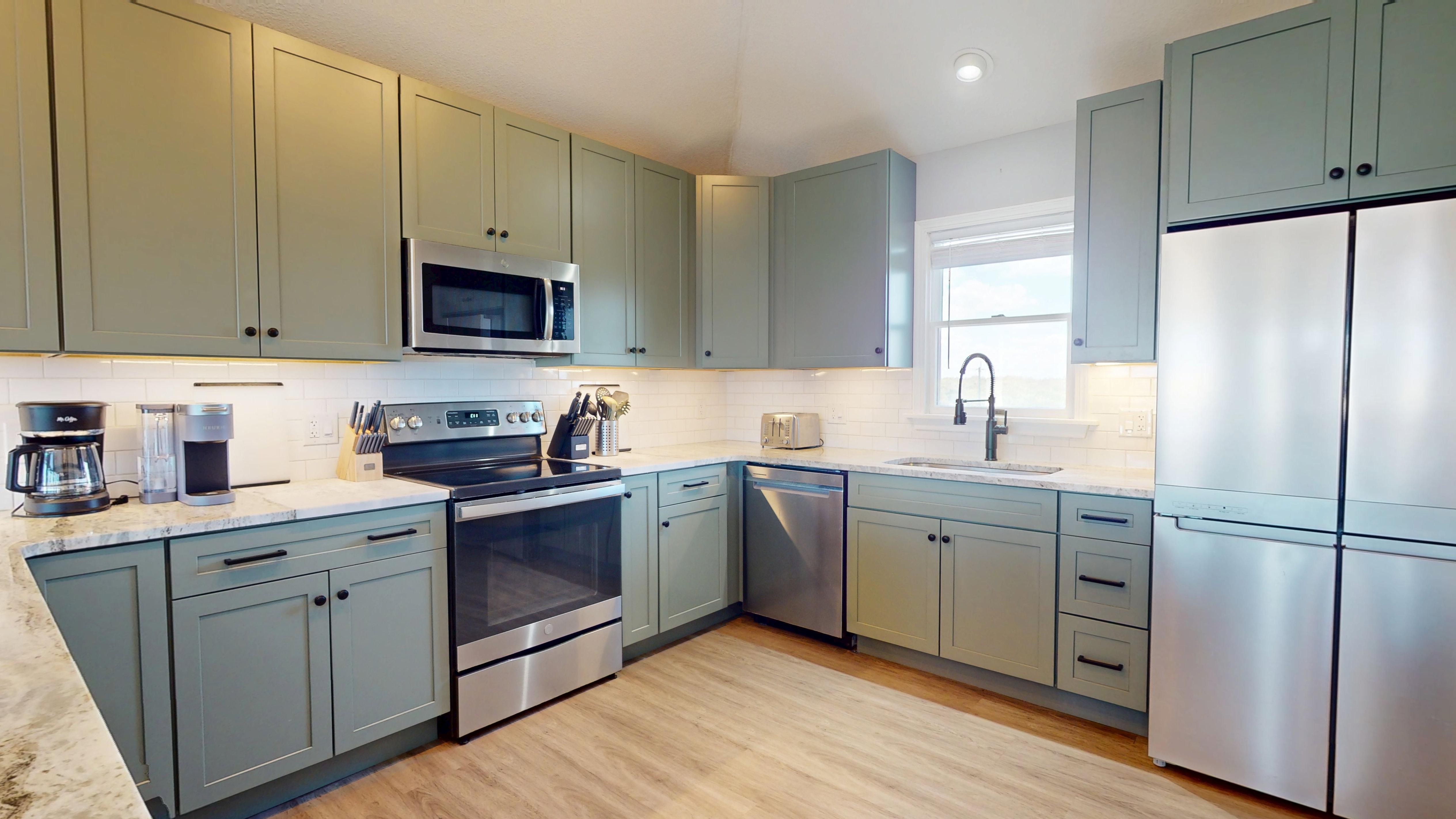 BRAND NEW kitchen at Kaptain''s Treasure vacation rental, Carova Beach 4x4 Northern Outer Banks NC