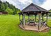 The gazebo at the common river access for the New River. Pack a picnic and enjoy lunch at the river. 